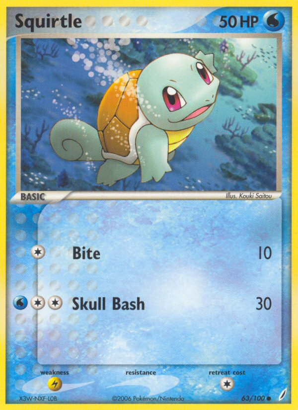 Squirtle (63/100) [EX: Crystal Guardians] | Anubis Games and Hobby