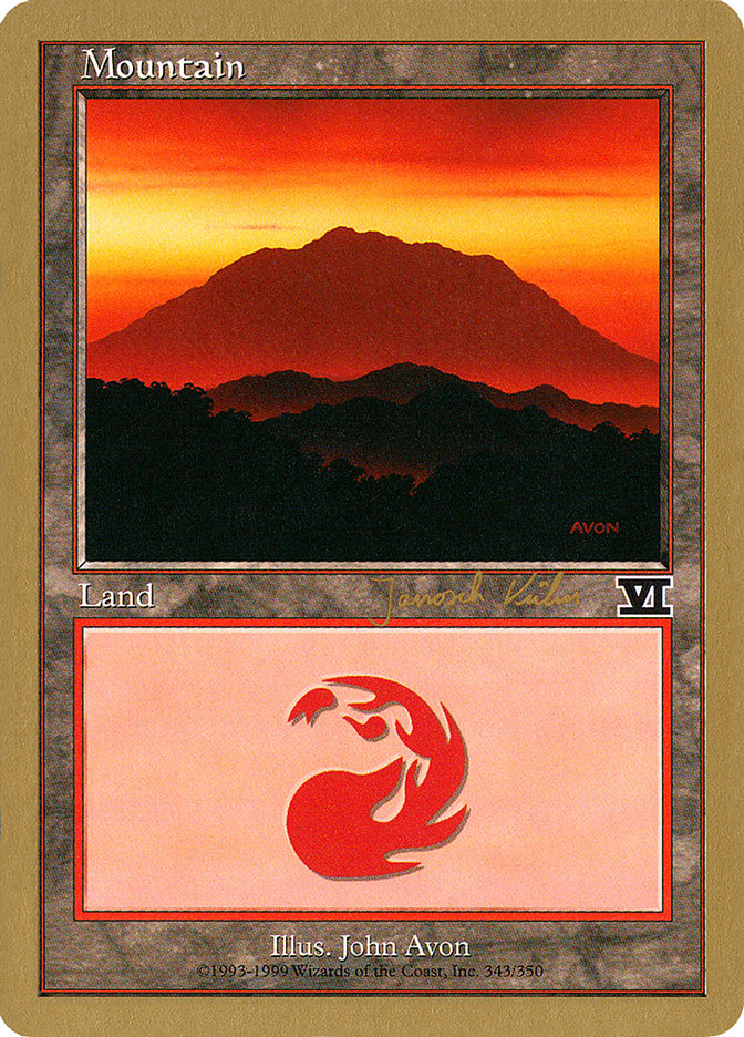 Mountain (jk343) (Janosch Kuhn) [World Championship Decks 2000] | Anubis Games and Hobby