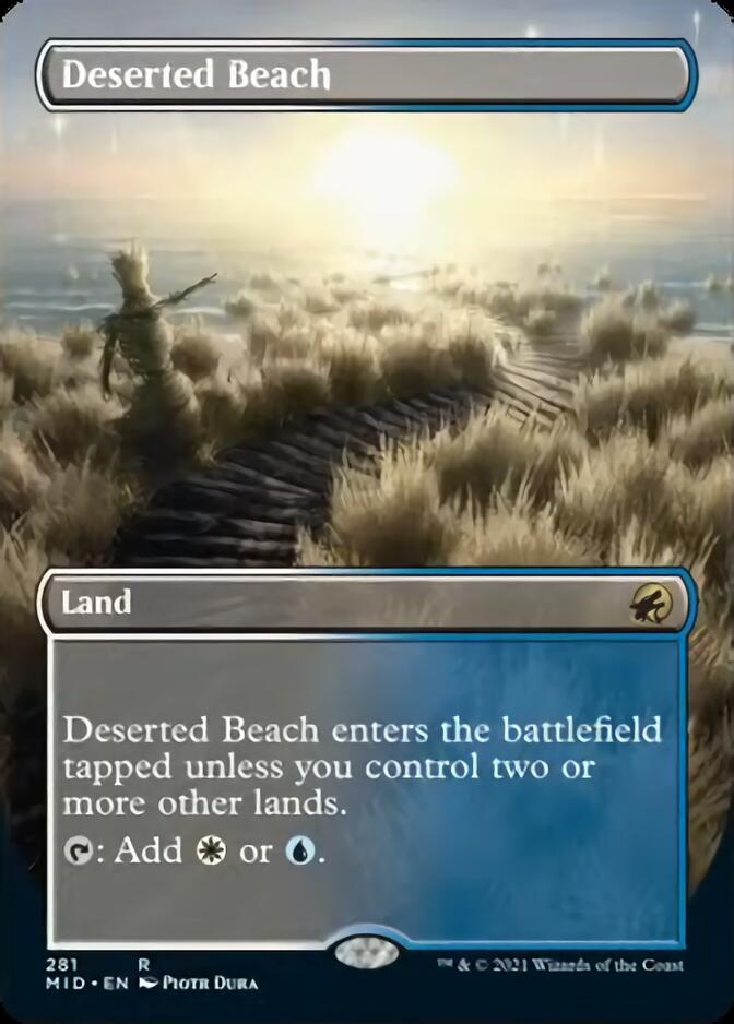 Deserted Beach (Borderless Alternate Art) [Innistrad: Midnight Hunt] | Anubis Games and Hobby