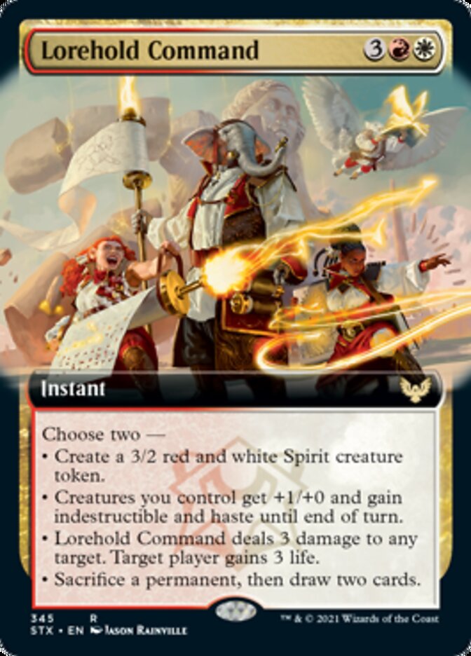 Lorehold Command (Extended Art) [Strixhaven: School of Mages] | Anubis Games and Hobby