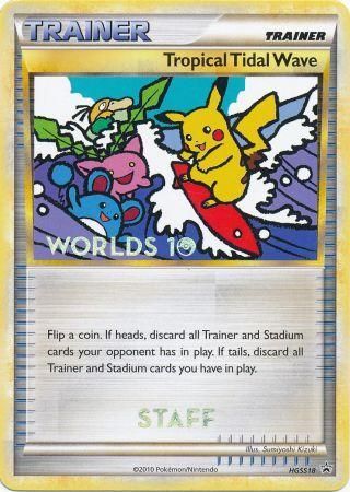 Tropical Tidal Wave (HGSS18) (Staff) [HeartGold & SoulSilver: Black Star Promos] | Anubis Games and Hobby