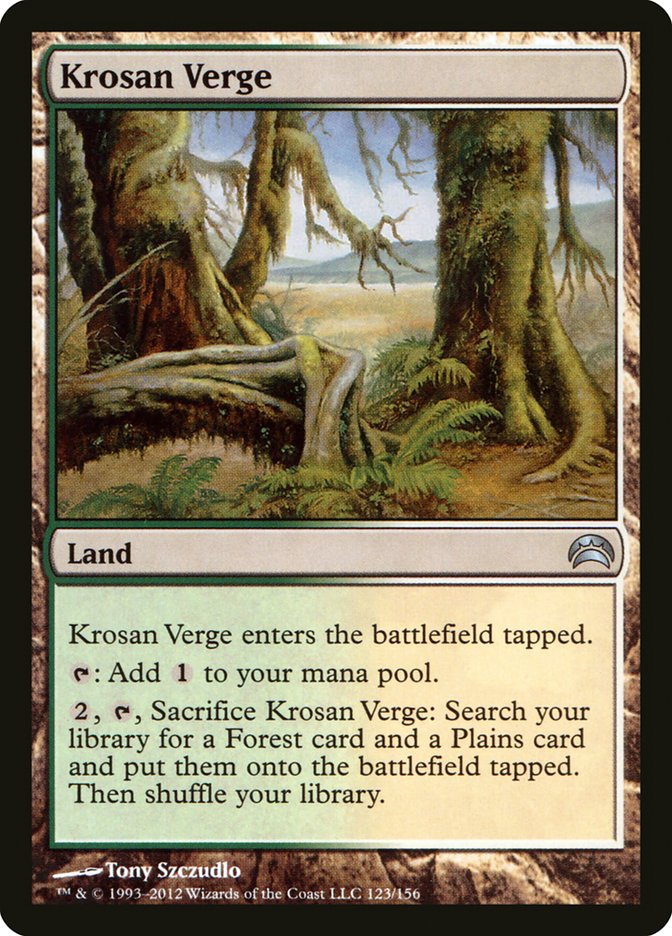 Krosan Verge [Planechase 2012] | Anubis Games and Hobby