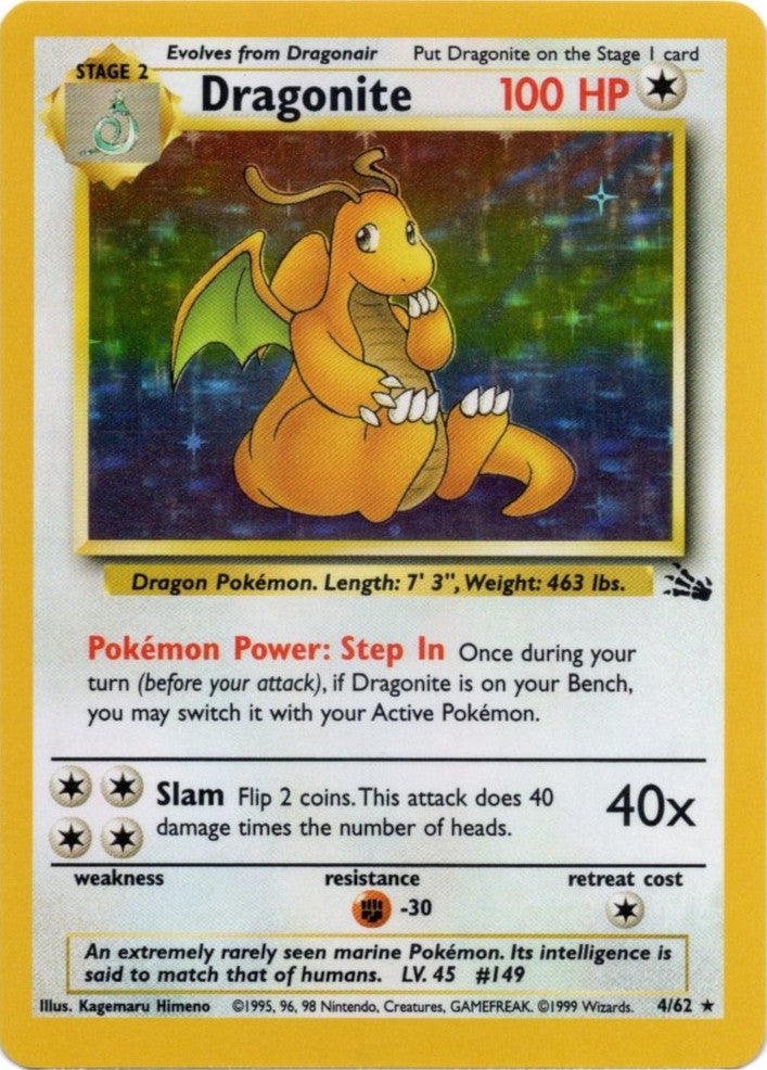 Dragonite (4/62) [Fossil Unlimited] | Anubis Games and Hobby