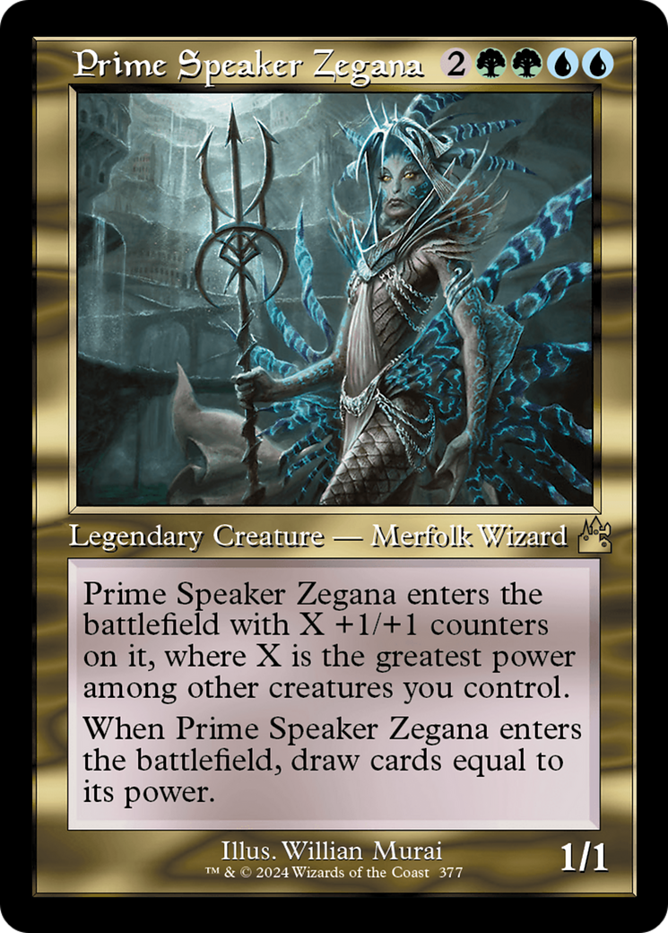 Prime Speaker Zegana (Retro Frame) [Ravnica Remastered] | Anubis Games and Hobby