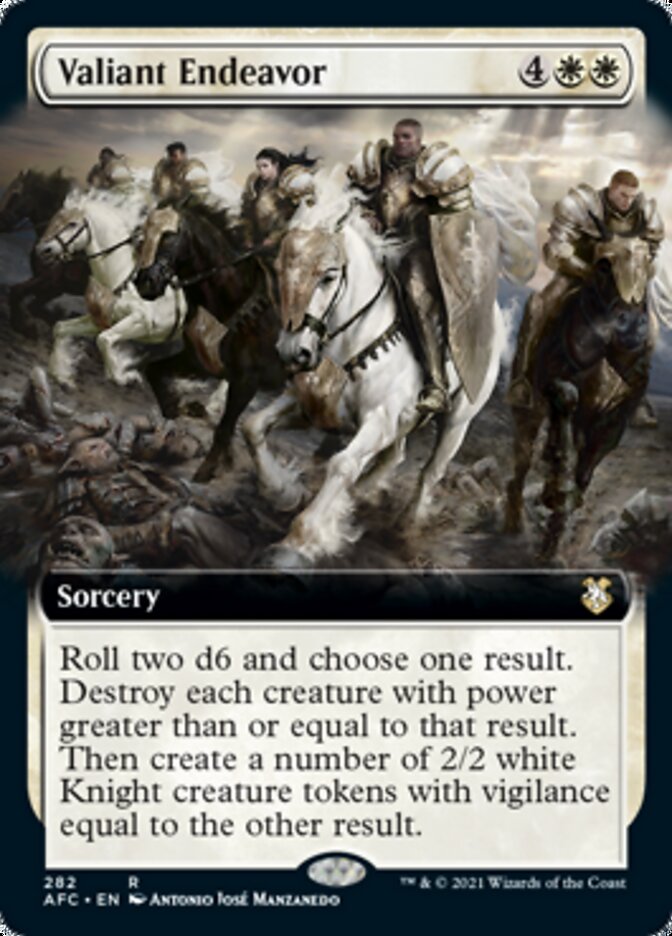 Valiant Endeavor (Extended Art) [Dungeons & Dragons: Adventures in the Forgotten Realms Commander] | Anubis Games and Hobby