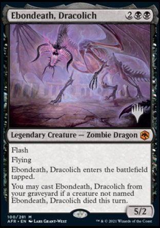 Ebondeath, Dracolich (Promo Pack) [Dungeons & Dragons: Adventures in the Forgotten Realms Promos] | Anubis Games and Hobby
