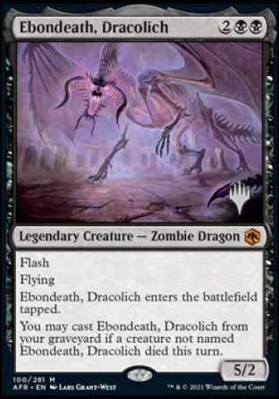 Ebondeath, Dracolich (Promo Pack) [Dungeons & Dragons: Adventures in the Forgotten Realms Promos] | Anubis Games and Hobby