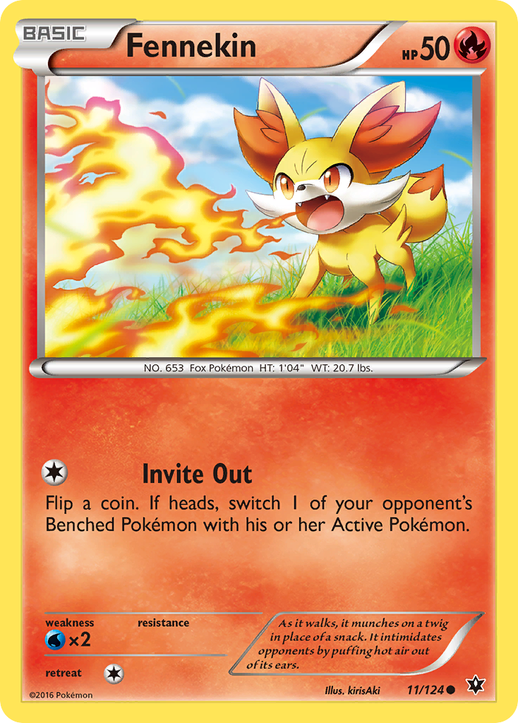 Fennekin (11/124) [XY: Fates Collide] | Anubis Games and Hobby