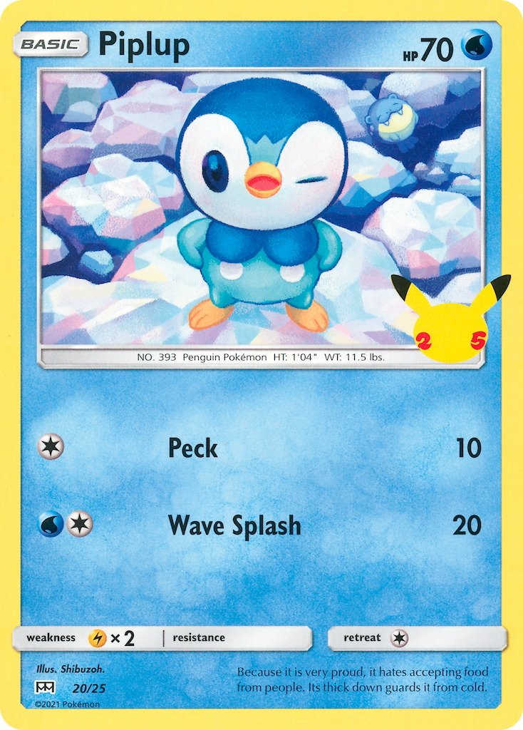 Piplup (20/25) [McDonald's 25th Anniversary] | Anubis Games and Hobby