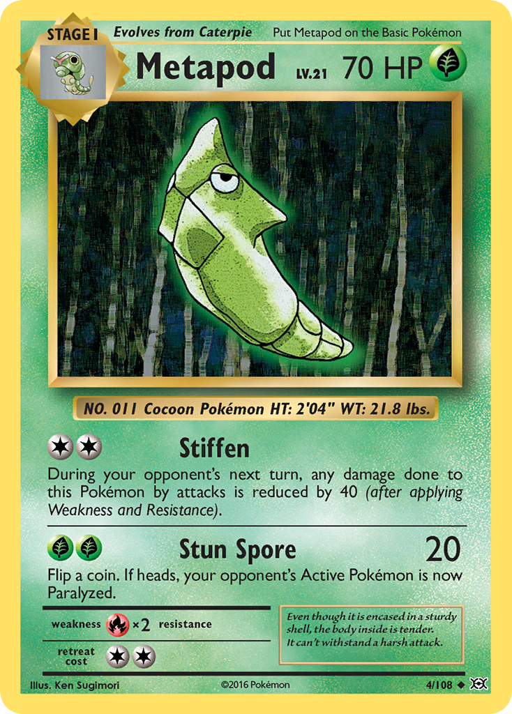 Metapod (4/108) [XY: Evolutions] | Anubis Games and Hobby