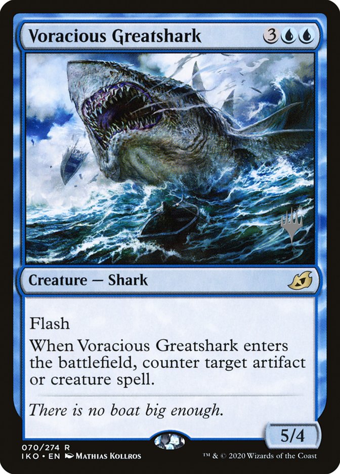 Voracious Greatshark (Promo Pack) [Ikoria: Lair of Behemoths Promos] | Anubis Games and Hobby