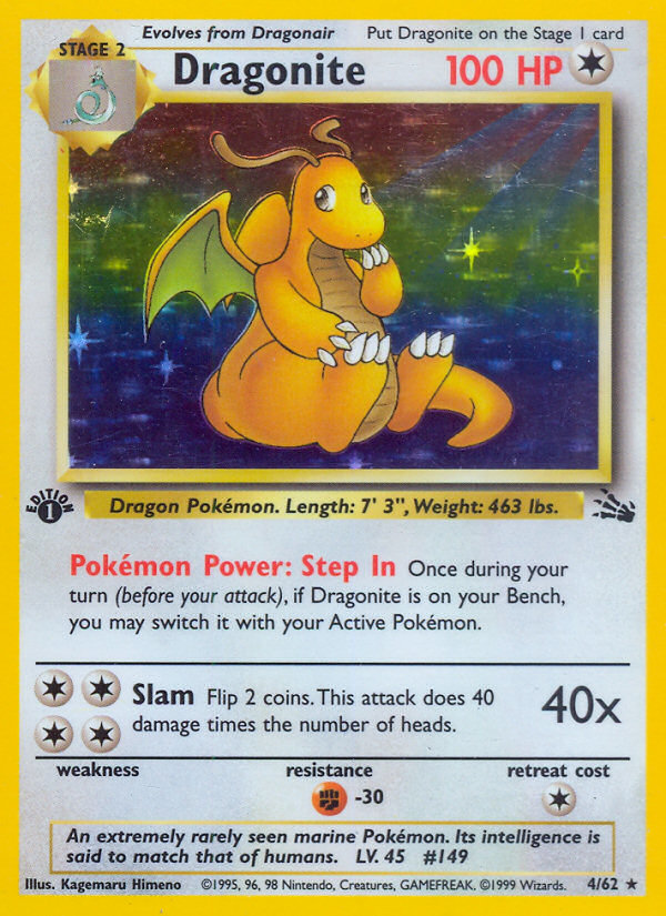 Dragonite (4/62) [Fossil 1st Edition] | Anubis Games and Hobby