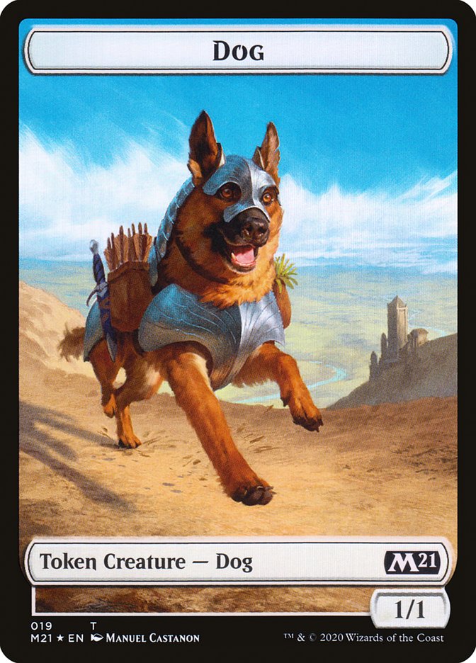 Cat (011) // Dog Double-Sided Token [Core Set 2021 Tokens] | Anubis Games and Hobby