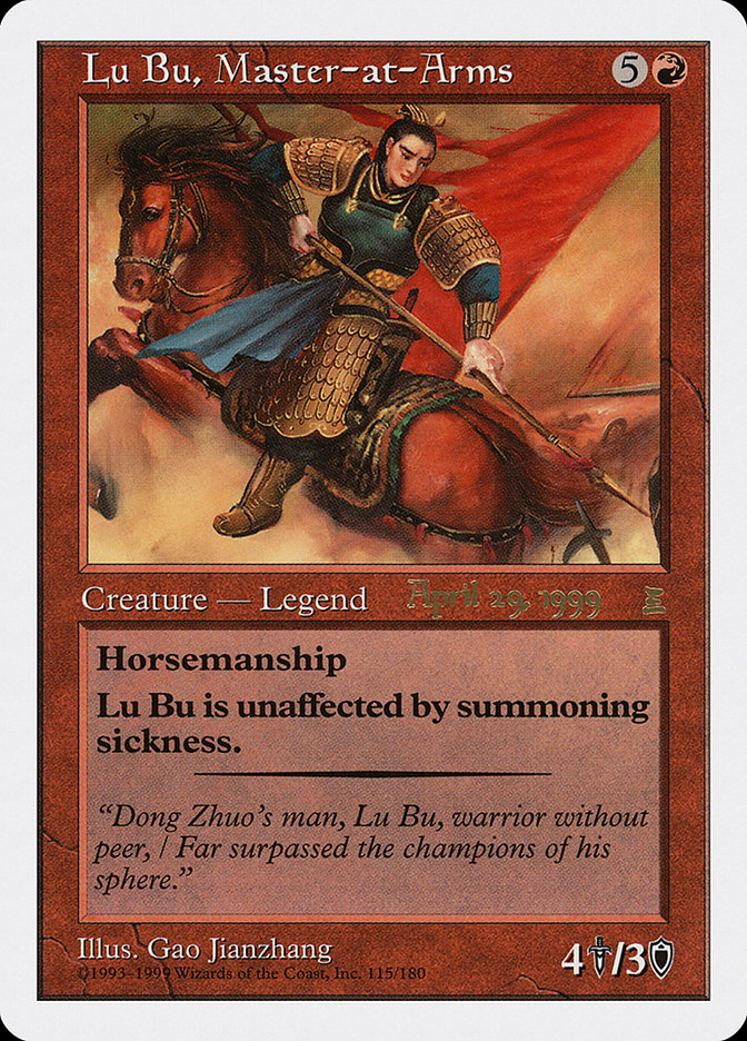 Lu Bu, Master-at-Arms (April 29, 1999) [Portal Three Kingdoms Promos] | Anubis Games and Hobby