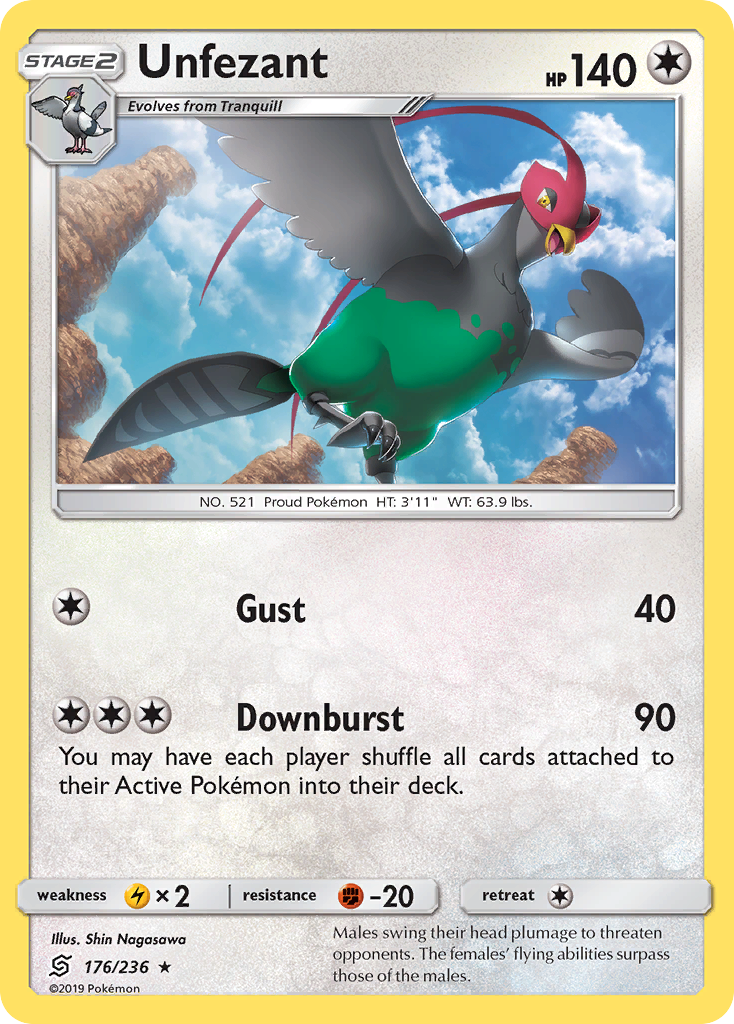 Unfezant (176/236) [Sun & Moon: Unified Minds] | Anubis Games and Hobby