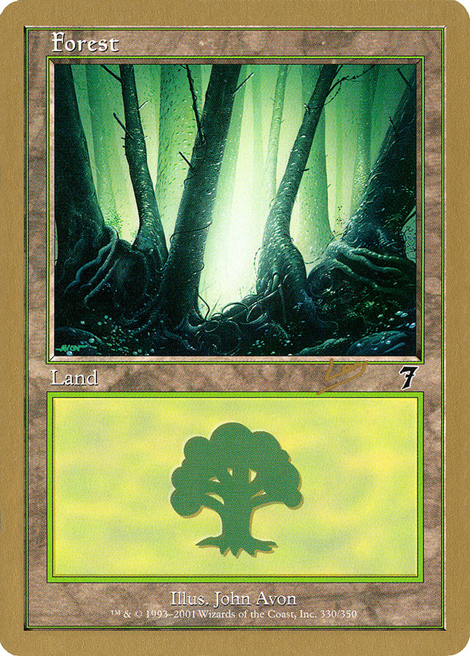 Forest (rl330) (Raphael Levy) [World Championship Decks 2002] | Anubis Games and Hobby