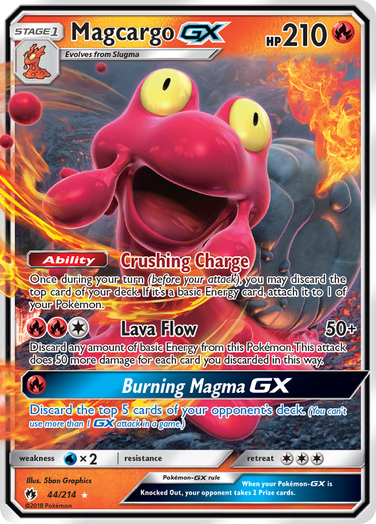 Magcargo GX (44/214) [Sun & Moon: Lost Thunder] | Anubis Games and Hobby