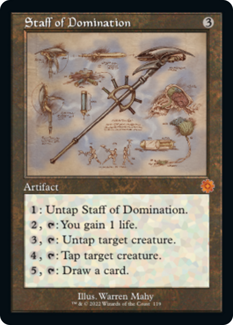 Staff of Domination (Retro Schematic) [The Brothers' War Retro Artifacts] | Anubis Games and Hobby