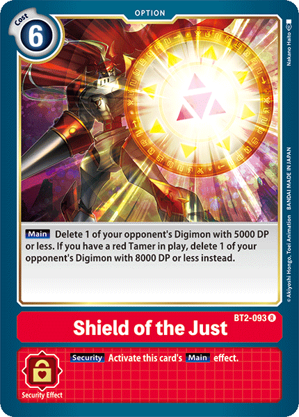 Shield of the Just [BT2-093] [Release Special Booster Ver.1.0] | Anubis Games and Hobby