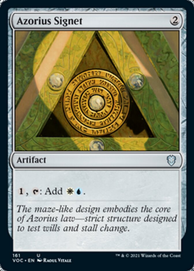 Azorius Signet [Innistrad: Crimson Vow Commander] | Anubis Games and Hobby