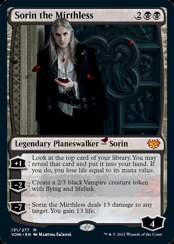 Sorin the Mirthless [Innistrad: Crimson Vow] | Anubis Games and Hobby