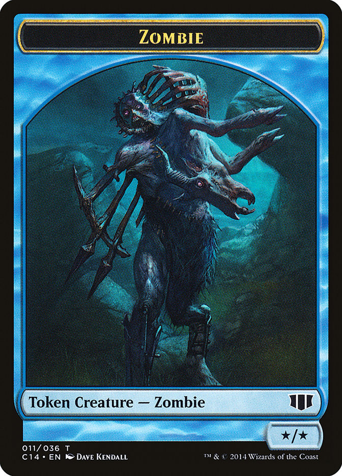 Ape // Zombie (011/036) Double-Sided Token [Commander 2014 Tokens] | Anubis Games and Hobby