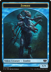 Kraken // Zombie (011/036) Double-Sided Token [Commander 2014 Tokens] | Anubis Games and Hobby