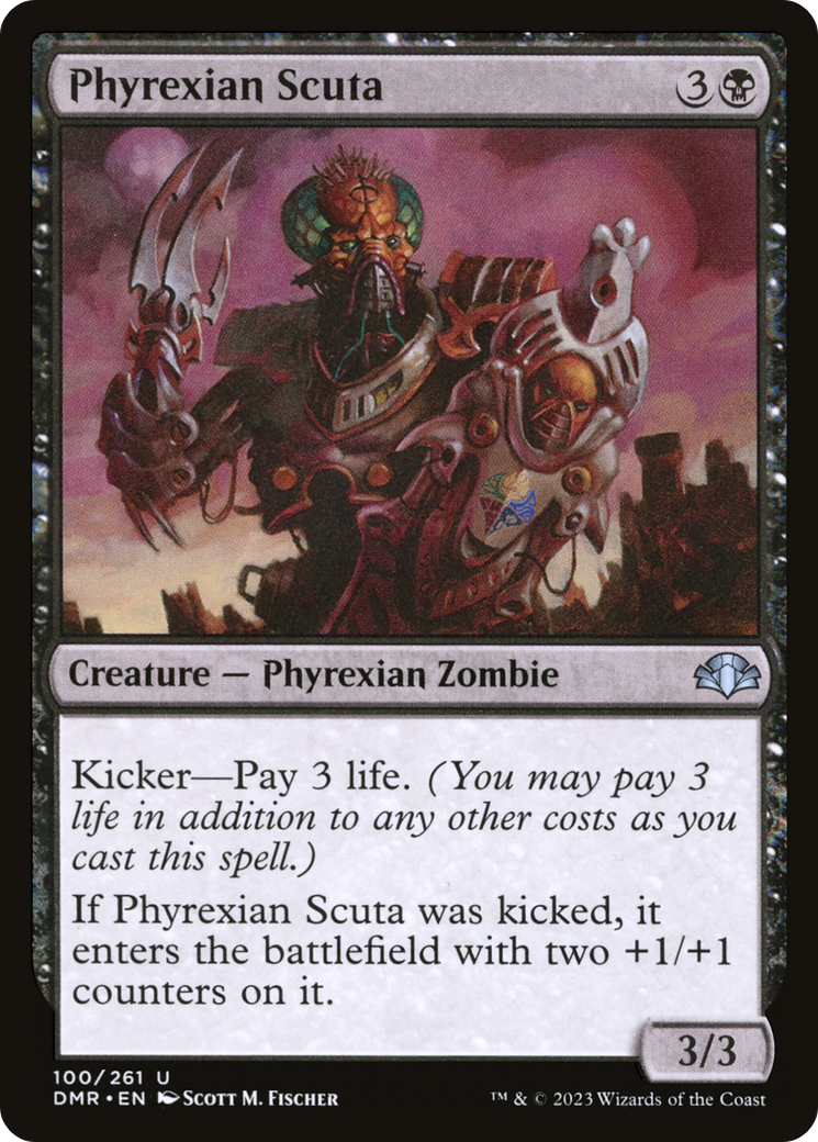 Phyrexian Scuta [Dominaria Remastered] | Anubis Games and Hobby