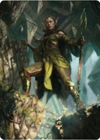 Nissa of Shadowed Boughs 1 Art Card [Zendikar Rising Art Series] | Anubis Games and Hobby