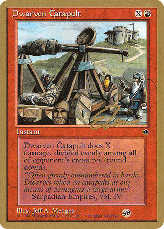 Dwarven Catapult - 1996 Eric Tam (FEM) (SB) [Pro Tour Collector Set] | Anubis Games and Hobby