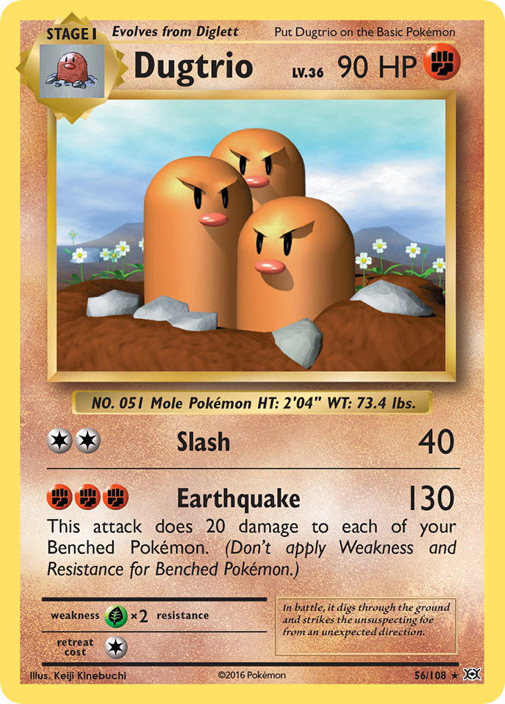 Dugtrio (56/108) [XY: Evolutions] | Anubis Games and Hobby