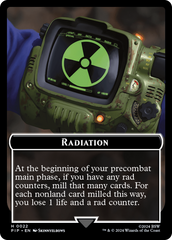 Radiation // Zombie Mutant Double-Sided Token [Fallout Tokens] | Anubis Games and Hobby