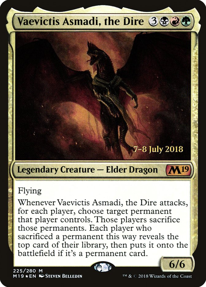 Vaevictis Asmadi, the Dire [Core Set 2019 Prerelease Promos] | Anubis Games and Hobby