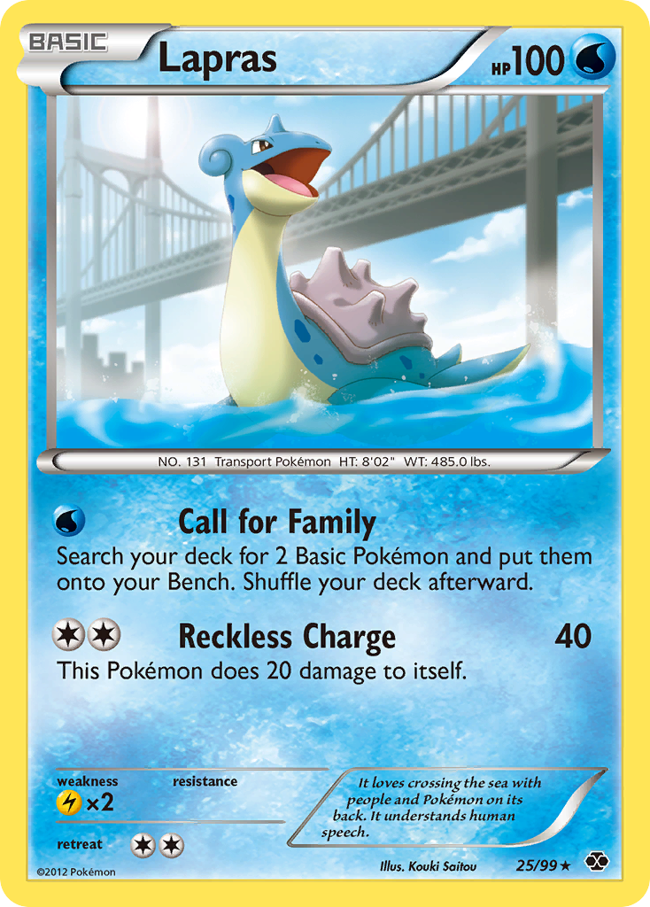 Lapras (25/99) [Black & White: Next Destinies] | Anubis Games and Hobby