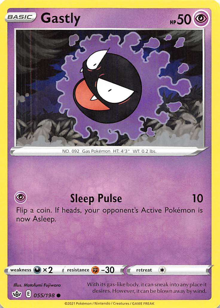 Gastly (055/198) [Sword & Shield: Chilling Reign] | Anubis Games and Hobby
