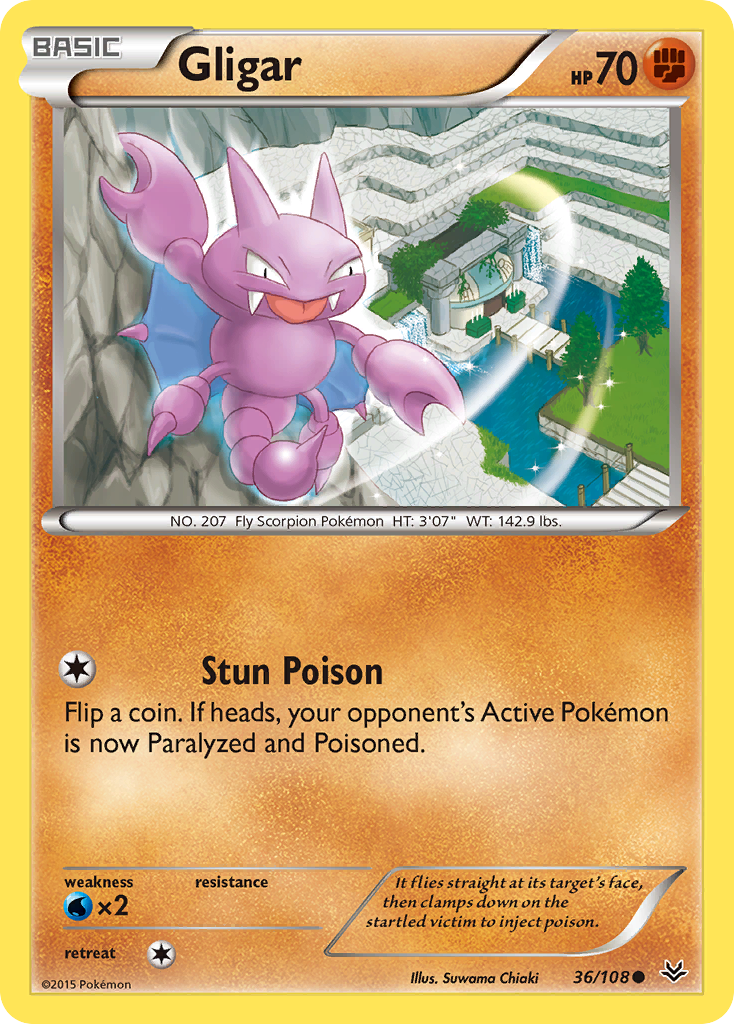 Gligar (36/108) [XY: Roaring Skies] | Anubis Games and Hobby