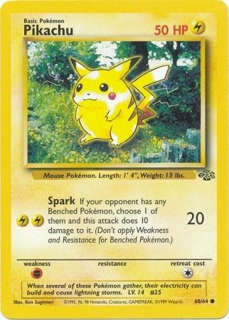 Pikachu (60/64) [Jungle Unlimited] | Anubis Games and Hobby