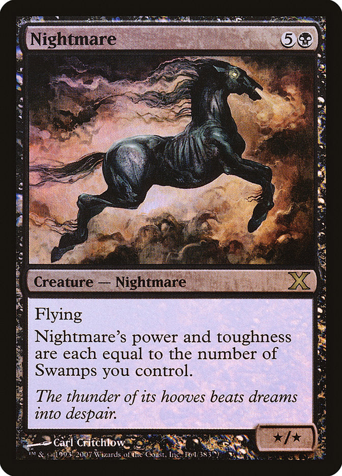 Nightmare (Premium Foil) [Tenth Edition] | Anubis Games and Hobby