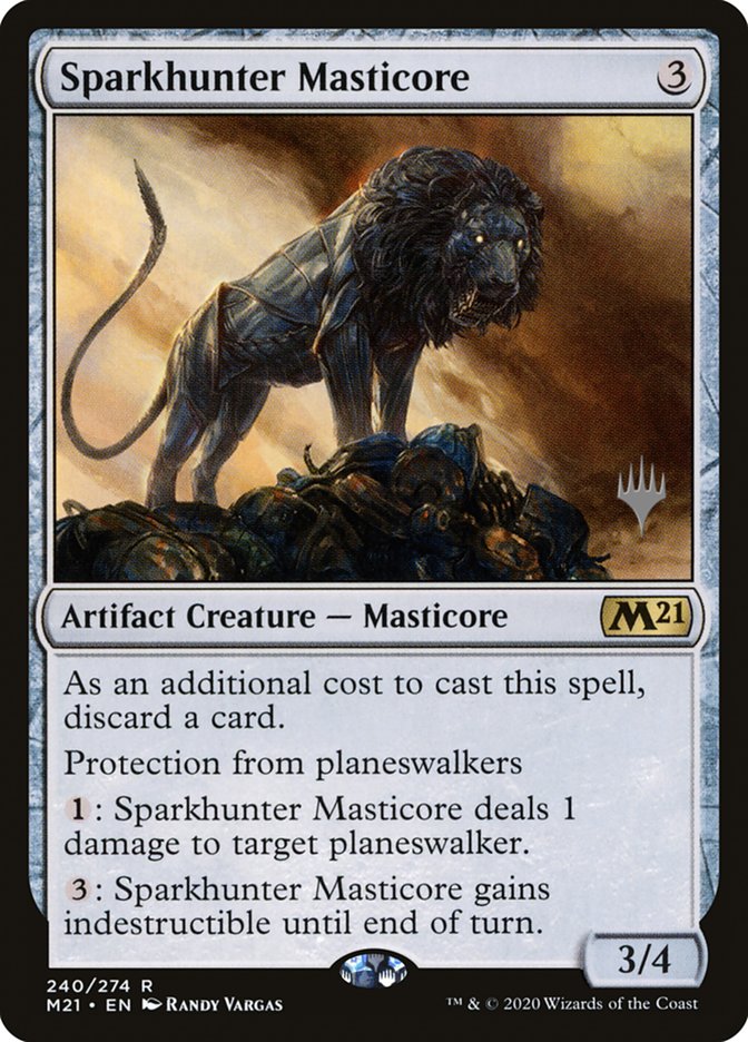 Sparkhunter Masticore (Promo Pack) [Core Set 2021 Promos] | Anubis Games and Hobby