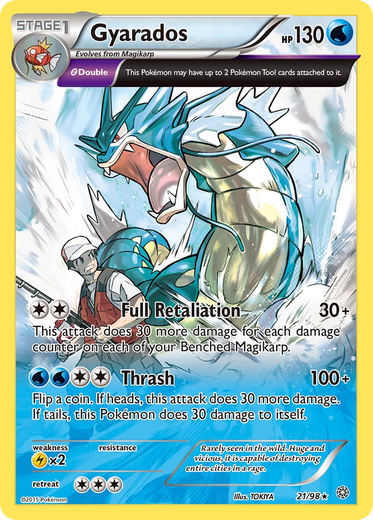 Gyarados (21/98) (Theme Deck Exclusive) [XY: Ancient Origins] | Anubis Games and Hobby