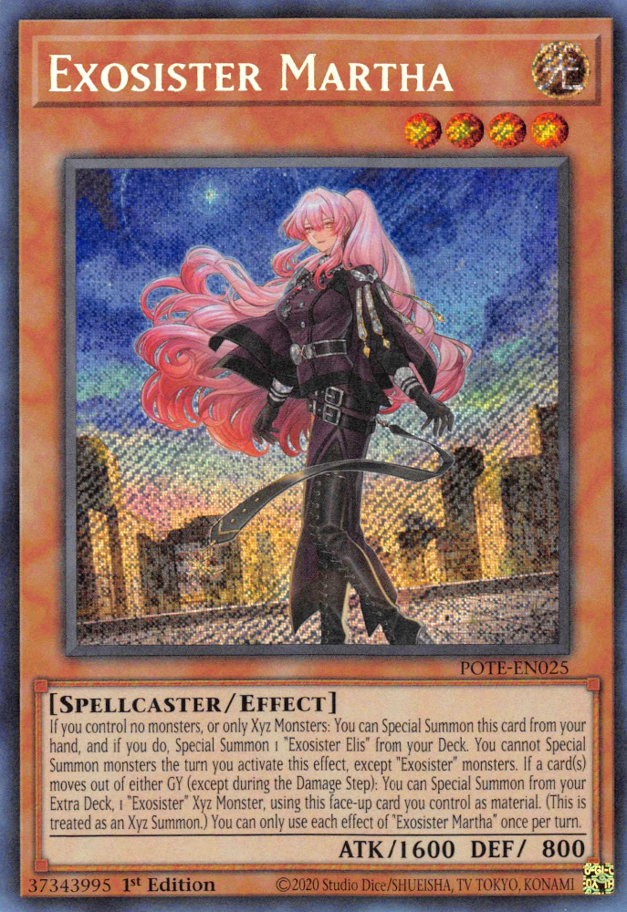 Exosister Martha [POTE-EN025] Secret Rare | Anubis Games and Hobby