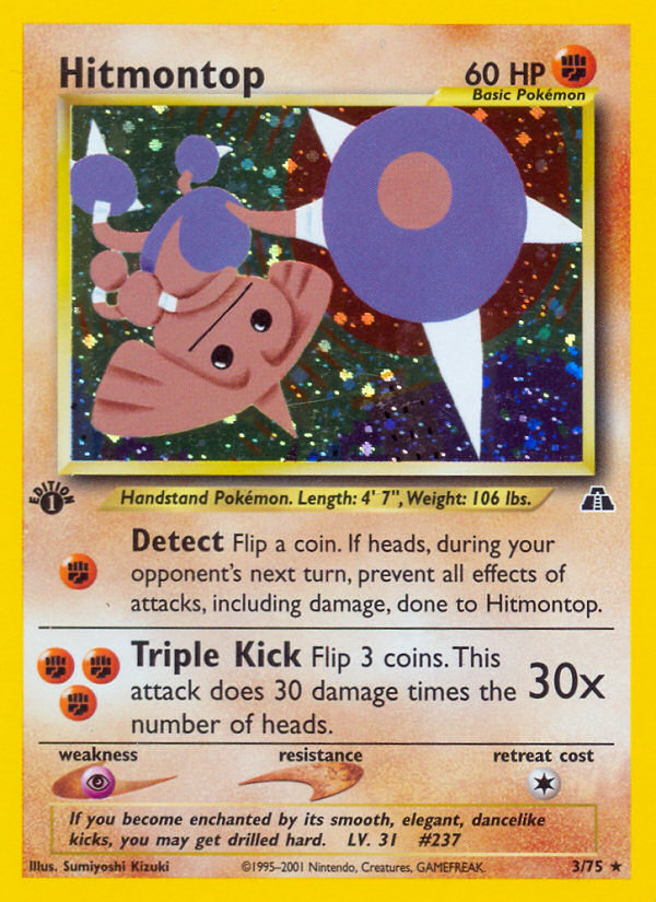 Hitmontop (3/75) [Neo Discovery 1st Edition] | Anubis Games and Hobby