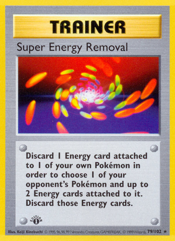 Super Energy Removal (79/102) (Shadowless) [Base Set 1st Edition] | Anubis Games and Hobby