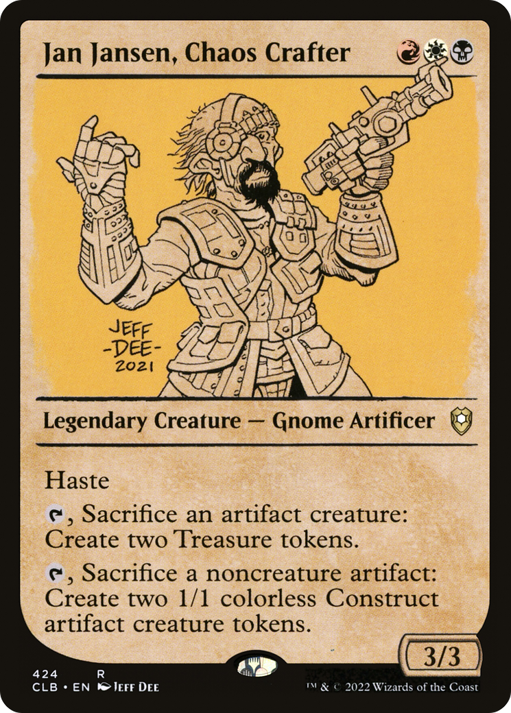 Jan Jansen, Chaos Crafter (Showcase) [Commander Legends: Battle for Baldur's Gate] | Anubis Games and Hobby