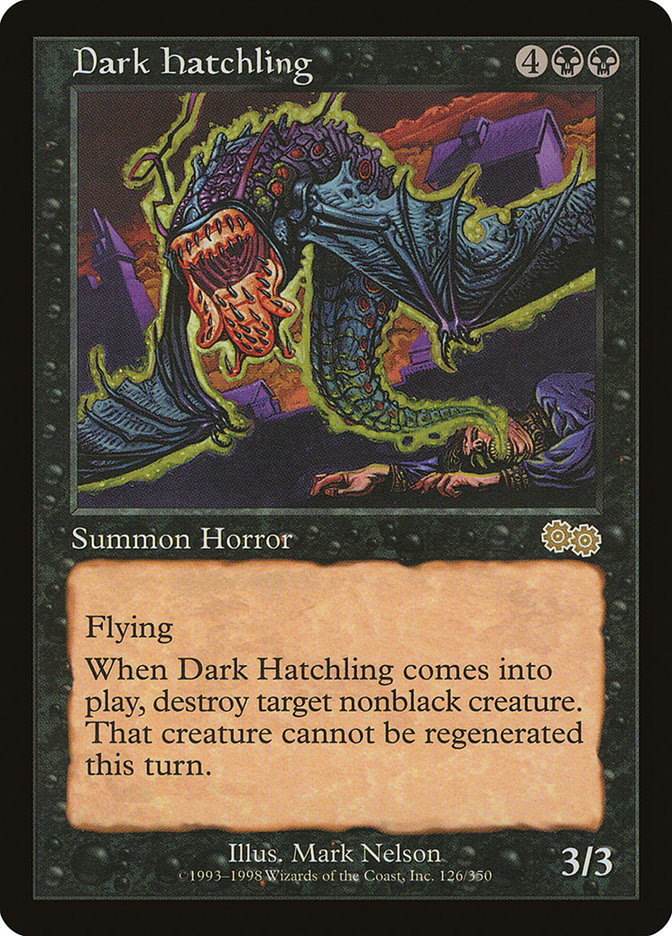 Dark Hatchling [Urza's Saga] | Anubis Games and Hobby