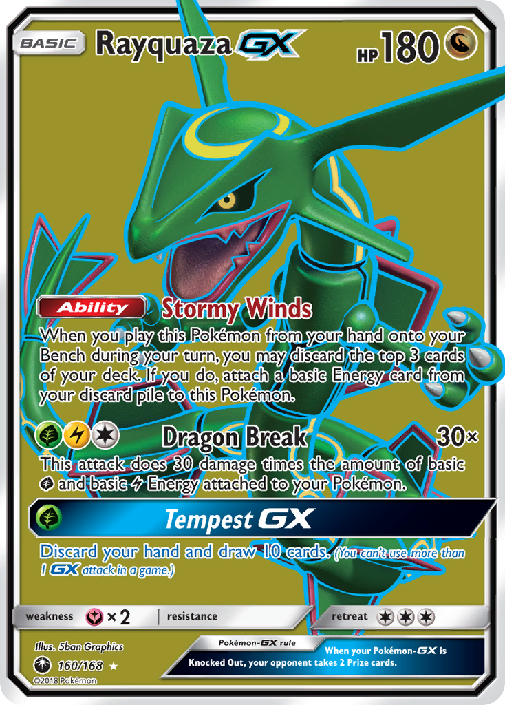 Rayquaza GX (160/168) [Sun & Moon: Celestial Storm] | Anubis Games and Hobby