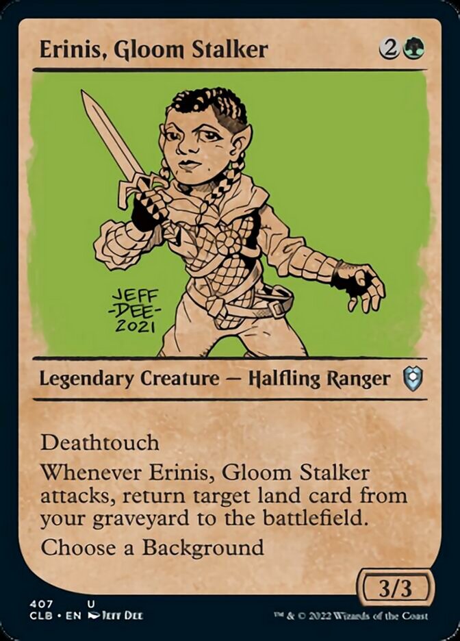 Erinis, Gloom Stalker (Showcase) [Commander Legends: Battle for Baldur's Gate] | Anubis Games and Hobby