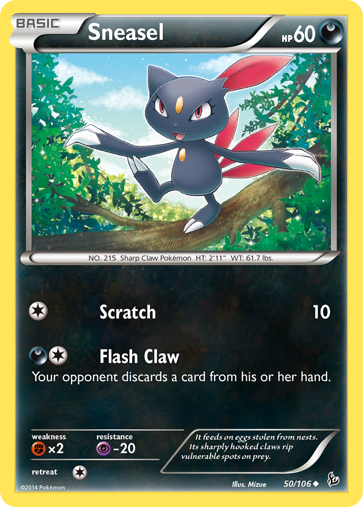 Sneasel (50/106) [XY: Flashfire] | Anubis Games and Hobby