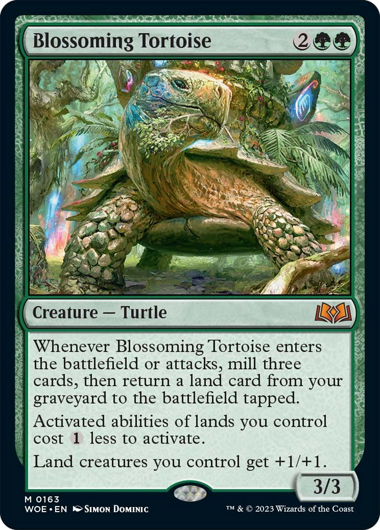 Blossoming Tortoise [Wilds of Eldraine] | Anubis Games and Hobby
