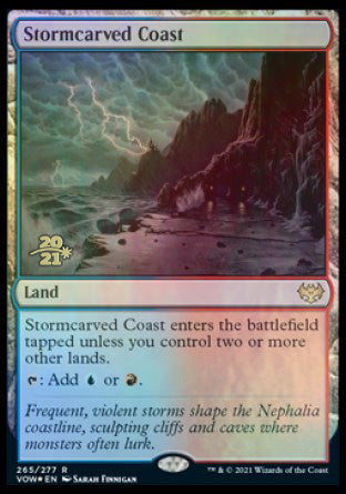 Stormcarved Coast [Innistrad: Crimson Vow Prerelease Promos] | Anubis Games and Hobby